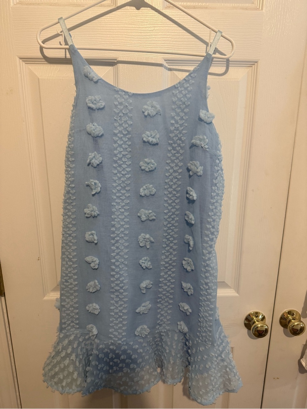 Pink Lily Light Blue Floral Dress
